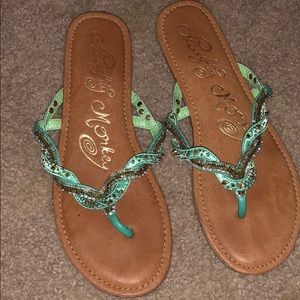 Bought from buckle. Brand is naughty monkey.